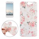 For HTC One A9 Ultrathin Flowers Pattern Soft TPU Protective Cover Case