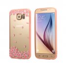 For Galaxy S6 Cherry Pattern Transparent Plastic Protective Case