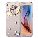 For Galaxy S6 Fevelove Diamond Angel Pattern PC Protective Case Back Cover