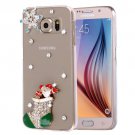 For Galaxy S6 Fevelove Diamond Boots Pattern PC Protective Case Back Cover
