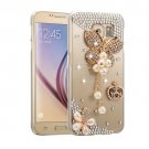 For Galaxy S6 Fevelove Diamond Pearl Pattern PC Protective Case Back Cover
