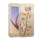 For Galaxy S6 Fevelove Diamond Tower Pattern PC Protective Case Back Cover