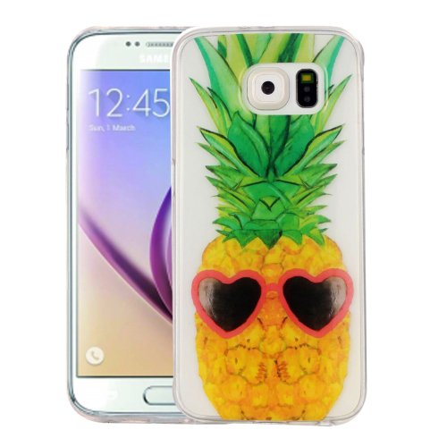 For Galaxy S6 Pineapple Pattern IMD Workmanship Soft TPU Protective Case