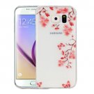 For Galaxy S6 Leaves Pattern IMD Workmanship Soft TPU Protective Case