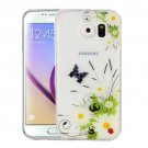 For Galaxy S6 Chrysanthemum Pattern IMD Workmanship Soft TPU Protective Case