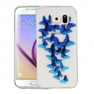 For Galaxy S6 Butterflies Pattern IMD Workmanship Soft TPU Protective Case