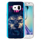 For Galaxy S6 IMD Lion King Pattern Blu-ray Soft TPU Protective Case