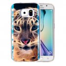 For Galaxy S6 IMD Tiger Pattern Blu-ray Soft TPU Protective Case