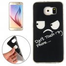 For Galaxy S6 Eyes and Words Pattern TPU Protective Case