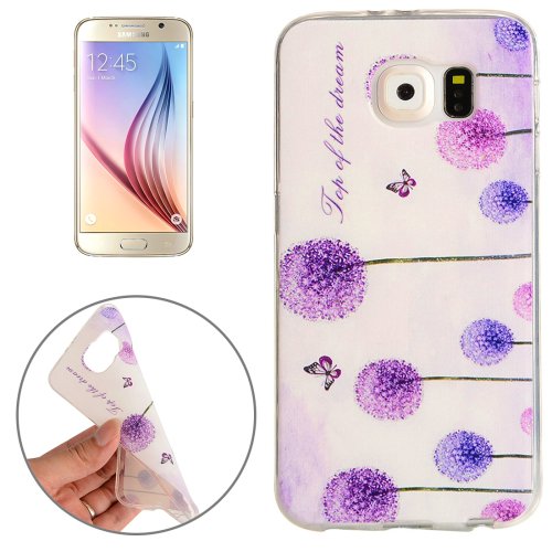 For Galaxy S6 Dandelion Pattern TPU Protective Case