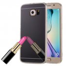 For Galaxy S6 Black Electroplating Mirror TPU Protective Case