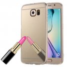 For Galaxy S6 Gold Electroplating Mirror TPU Protective Case