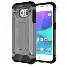 For Galaxy S6 Grey Tough Armor TPU + PC Combination Case