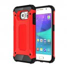 For Galaxy S6 Red Tough Armor TPU + PC Combination Case