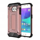 For Galaxy S6 Rose Gold Tough Armor TPU + PC Combination Case