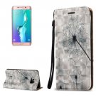 For Galaxy S6 Edge+ 3D Dandelion Leather Case with Holder, Card Slots & Lanyard