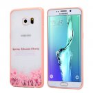 For Galaxy S6 Edge+ Cherry Blossom Flower Pattern Plastic Protective Case 9