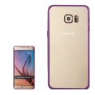For Galaxy S6 Edge+ Purple Rainbow Series Acrylic and TPU Material Hard Case