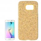 For Galaxy S6 Edge+ Yellow Flash Powder Skin Paste Plastic Protective Case