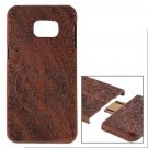 For Galaxy S6 Edge+ Constandine Pattern Separable Rosewood Wooden Case
