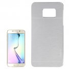 For Galaxy S6 Edge+ Silver 2 in 1 Brushed Texture Metal & Plastic Case