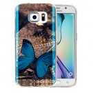 For Galaxy S6 Edge+ IMD Butterfly Pattern Blu-ray Soft TPU Protective Case