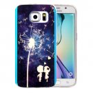 For Galaxy S6 Edge+ IMD Dandelion Pattern Blu-ray Soft TPU Protective Case