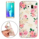 For Galaxy S6 Edge+ Flowers Pattern TPU Protective Case