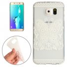 For Galaxy S6 Edge+ Butterfly and Flower Pattern TPU Protective Case