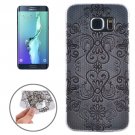 For Galaxy S6 Edge+ Ultrathin Flowers Pattern TPU Protective Case