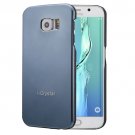 For Galaxy S6 Edge+ Dark blue Heat Radiation Design Armor Metal + PC Case