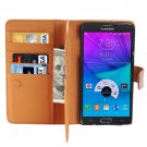For Galaxy Note 5 Brown Crazy Horse Case with Card Slots, Wallet & Holder