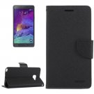 For Galaxy Note 5 Grey Cross Leather Case with Card Slots, Holder & Wallet