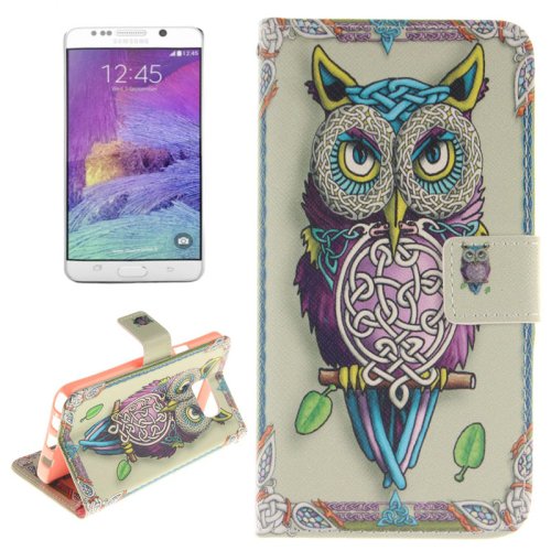 For Galaxy Note 5 Owl 2 side Leather Case with Card Slots, Holder & Wallet