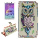 For Galaxy Note 5 Owl 2 side Leather Case with Card Slots, Holder & Wallet