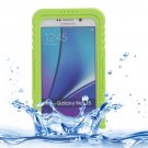 For Galaxy Note 5 Green IP x 8 PVC + Silicone Waterproof Case with Lanyard
