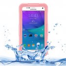 For Galaxy Note 5 Pink IPX8 TPU + PC Waterproof Case with Lanyard