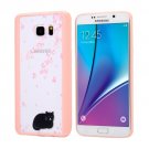 For Galaxy Note 5 Blossom Flower Pattern Transparent Plastic Protective Case 2