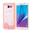 For Galaxy Note 5 Blossom Flower Pattern Transparent Plastic Protective Case 3