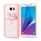 For Galaxy Note 5 Blossom Flower Pattern Transparent Plastic Protective Case 6