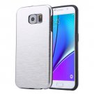 For Galaxy Note 5 Silver Motomo Brushed Texture Metal + TPU Protective Case
