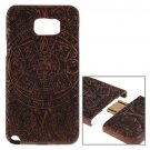 For Galaxy Note 5 Maya Pattern Separable Rosewood Wooden Case