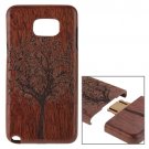 For Galaxy Note 5 Tree Pattern Separable Sapele Wooden Case