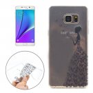 For Galaxy Note 5 Girl Pattern Soft TPU Protective Back Cover Case