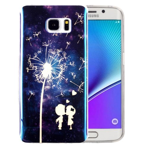 For Galaxy Note 5 IMD Dandelion Pattern Blu-ray Soft TPU Protective Case