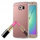 For Galaxy Note 5 Pink Electroplating Mirror TPU Protective Case