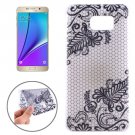 For Galaxy Note 5 Ultrathin Embossed Flowers Pattern TPU Protective Case