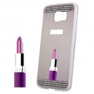 For Galaxy Note 5 Grey Diamond Encrusted Mirror TPU Protective Case