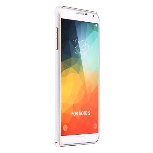 For Galaxy Note 5 Silver LOVE MEI Metal Aluminum Bumper Frame