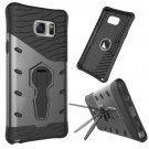 For Galaxy Note 5 Black Rotating Tough Armor TPU+PC Case with Holder